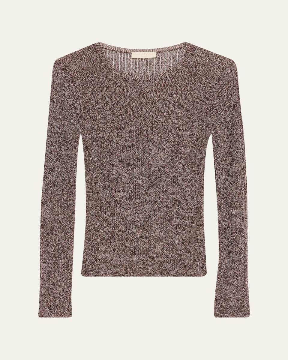 Vianca Sparkly Long-Sleeve Tee